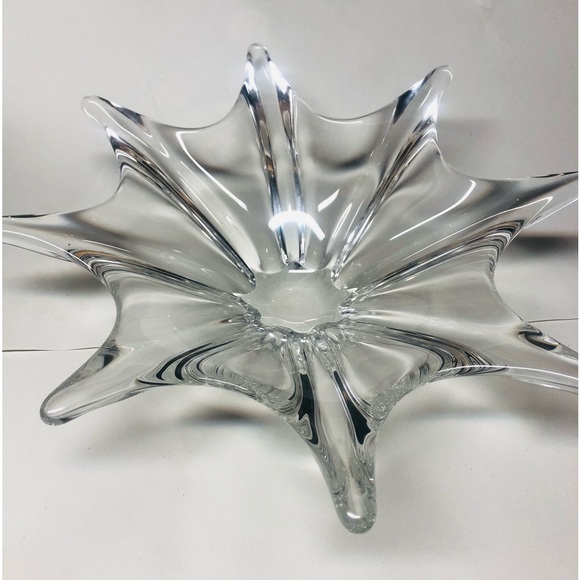 BACCARAT STELLA STARFISH LARGE DISH BOWL DISCONTINUED HEAVY BEAUTIFUL UNIQUE - Picture 9 of 13